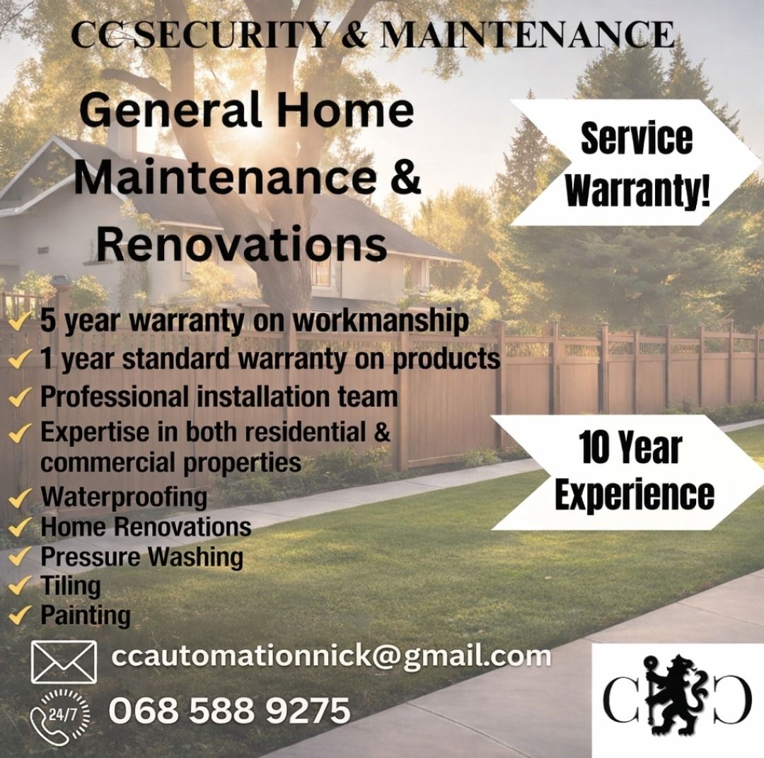 General home maintenance and renovations